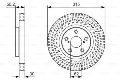 Тормозной диск BOSCH 0 986 479 U31