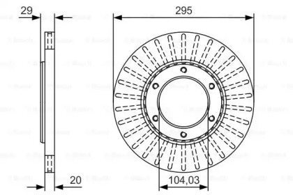 Тормозной диск BOSCH 0 986 479 U33