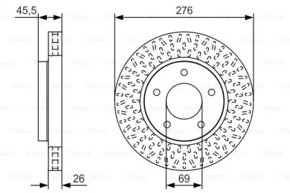 Тормозной диск BOSCH 0 986 479 U40