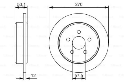 Тормозной диск BOSCH 0 986 479 U41