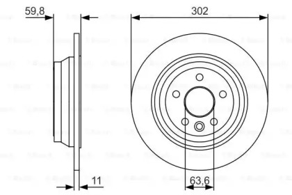 Тормозной диск BOSCH 0 986 479 U58