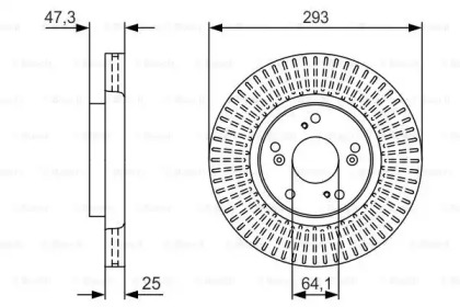 Тормозной диск BOSCH 0 986 479 U63