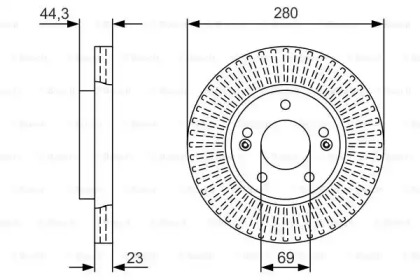 Тормозной диск BOSCH 0 986 479 U82