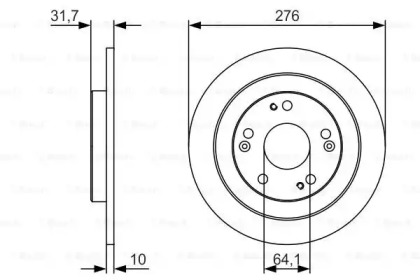 Тормозной диск BOSCH 0 986 479 U83