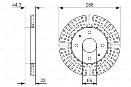 Тормозной диск BOSCH 0 986 479 U86