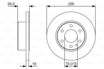 Тормозной диск BOSCH 0 986 479 V17