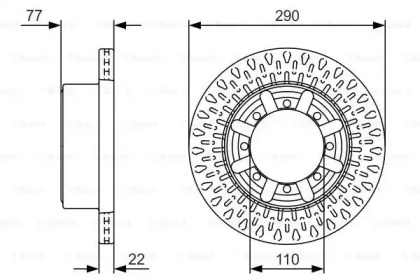 Тормозной диск BOSCH 0 986 479 V18