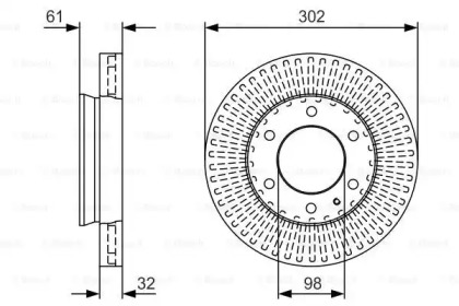 Тормозной диск BOSCH 0 986 479 V32