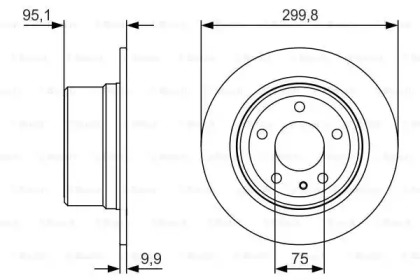 Тормозной диск BOSCH 0 986 479 V37