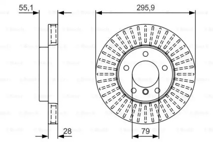 Тормозной диск BOSCH 0 986 479 V38