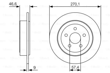 Тормозной диск BOSCH 0 986 479 V44