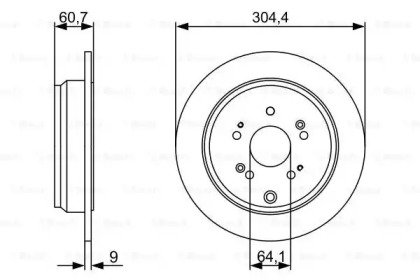 Тормозной диск BOSCH 0 986 479 V84