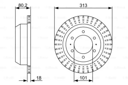 Тормозной диск BOSCH 0 986 479 V89