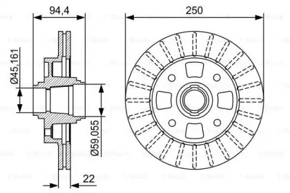 Тормозной диск BOSCH 0 986 479 W00