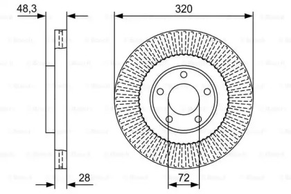 Тормозной диск BOSCH 0 986 479 W04