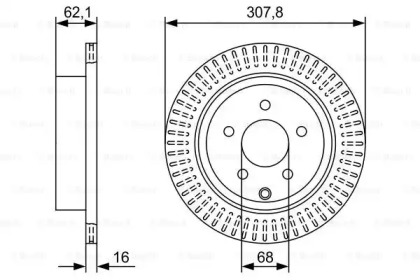 Тормозной диск BOSCH 0 986 479 W11