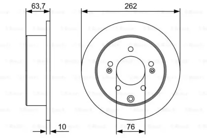 Тормозной диск BOSCH 0 986 479 W12