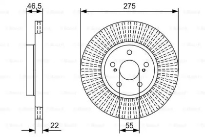 Тормозной диск BOSCH 0 986 479 W13