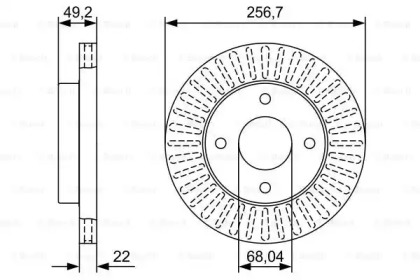 Тормозной диск BOSCH 0 986 479 W14