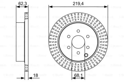 Тормозной диск BOSCH 0 986 479 W18