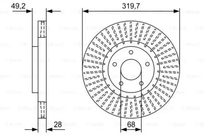 Тормозной диск BOSCH 0 986 479 W43