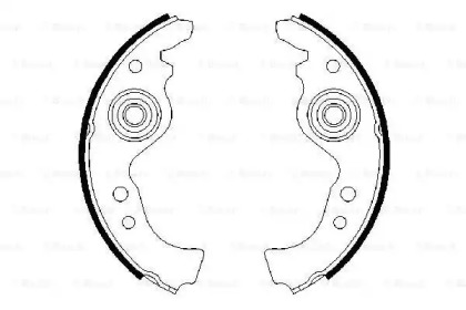 Комлект тормозных накладок BOSCH 0 986 487 030