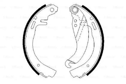 Комлект тормозных накладок BOSCH 0 986 487 068