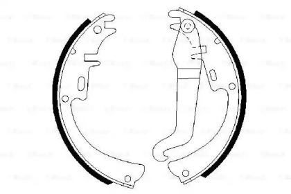 Комплект тормозных колодок BOSCH 0 986 487 072