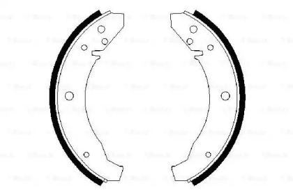 Комлект тормозных накладок BOSCH 0 986 487 099