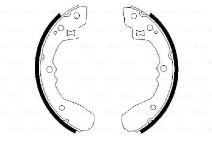 Комлект тормозных накладок BOSCH 0 986 487 189