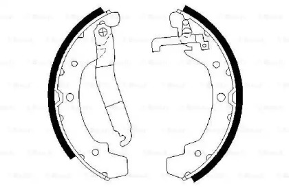 Комплект тормозных колодок BOSCH 0 986 487 193