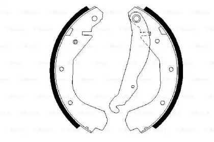 Комлект тормозных накладок BOSCH 0 986 487 199