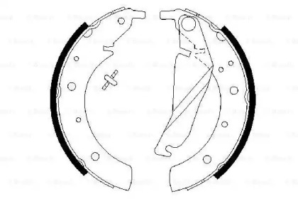 Комлект тормозных накладок BOSCH 0 986 487 212