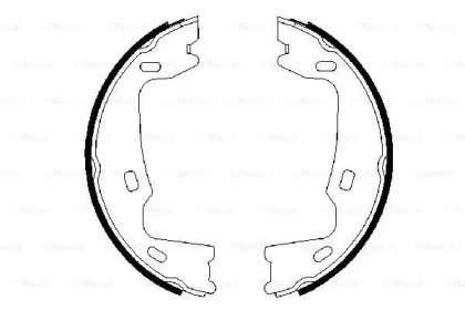 Комлект тормозных накладок BOSCH 0 986 487 214