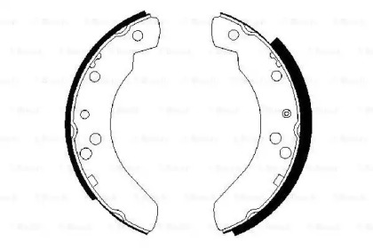 Комлект тормозных накладок BOSCH 0 986 487 242