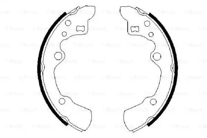 Комлект тормозных накладок BOSCH 0 986 487 258