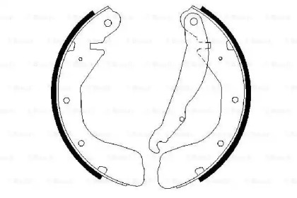 Комлект тормозных накладок BOSCH 0 986 487 263