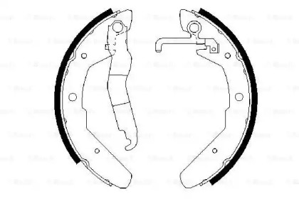 Комлект тормозных накладок BOSCH 0 986 487 279