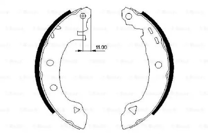 Комлект тормозных накладок BOSCH 0 986 487 295