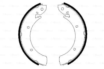 Комлект тормозных накладок BOSCH 0 986 487 315