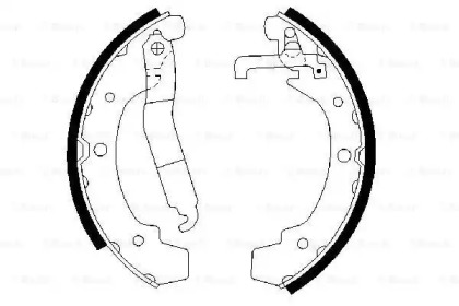 Комлект тормозных накладок BOSCH 0 986 487 318