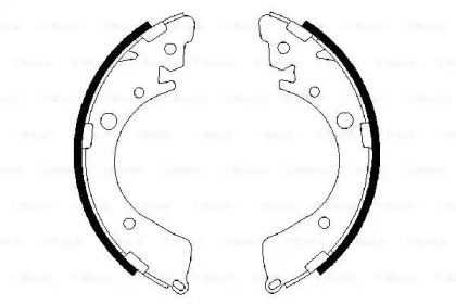 Комлект тормозных накладок BOSCH 0 986 487 323