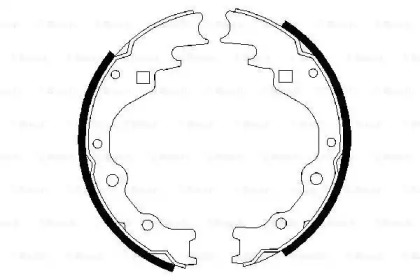 Комлект тормозных накладок BOSCH 0 986 487 359