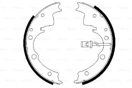 Комлект тормозных накладок BOSCH 0 986 487 375