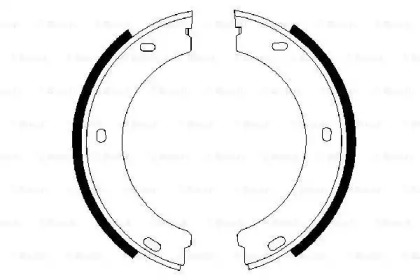 Комлект тормозных накладок BOSCH 0 986 487 383