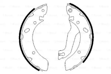 Комлект тормозных накладок BOSCH 0 986 487 387