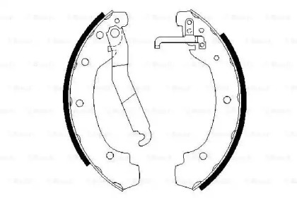 Комлект тормозных накладок BOSCH 0 986 487 389