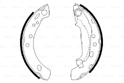 Комлект тормозных накладок BOSCH 0 986 487 391