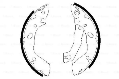Комлект тормозных накладок BOSCH 0 986 487 400