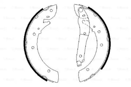 Комлект тормозных накладок BOSCH 0 986 487 403